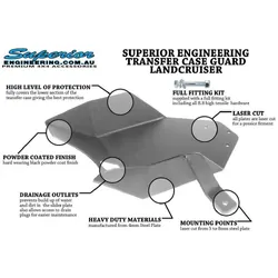 Superior Transfer Case Guard Suitable For Toyota LandCruiser 80/105 Series - SUP-TRANS80100