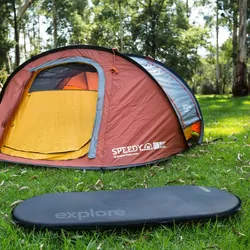 Explore Planet Earth Camper Single Self-Inflating 35mm Hiking Mat - 3/4 Length