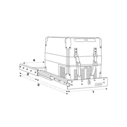 MSA SL50Side Straight Fridge Slide