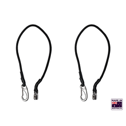 Hookem Outrigger Snubber Set With Mini Roller & Snap Hook - Pair