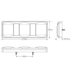 Combination Lamps SO275GARWM2LR450 (Left)