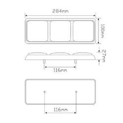 Combination Lamps SO282ARWM2LR450 (Left)