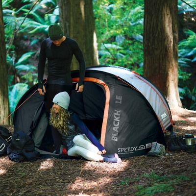 Explore Planet Earth Speedy Blackhole 4 Person Pop Up Tent with LED Lights