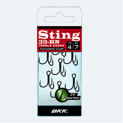 BKK Sting-32 BN Treble Hooks - #1 - 6 Per Pack