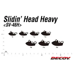 Decoy 826195 Slidin' Head Heavy 7g Pkt5