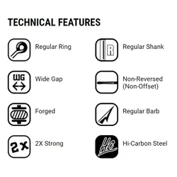 VMC 7116CB Saltwater Fly/Trolling Hooks #4/0 - 25pk