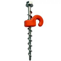 Ground Dogs Tuff Dog Screw In Peg w/ Hook Collar