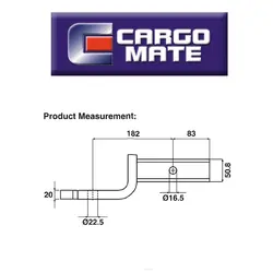 Cargo Mate Tow Bar Tongue - Ball Mount 3000kg