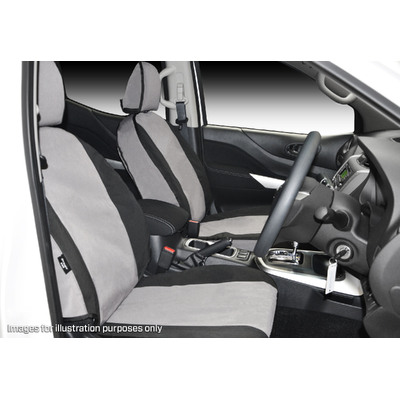 Msa Front Twin Buckets Pair (Mto) - Msa Premium Canvas Seat Covers To Suit Toyota Landcruiser Prado - J95 Series - 05/96 To 03/03