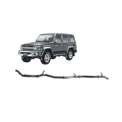 Redback Extreme Duty Exhaust for Toyota Landcruiser 76 Series Wagon (03/2007 - 10/2016)