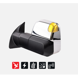 MSA Towing Mirrors (Chrome, Electric, Heated, Indicators, Blind Spot Monitoring, Powerfold) To Suit Ford Ranger PY 06/2022-On