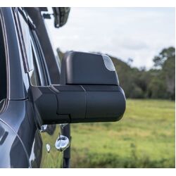 MSA Power Fold™ Towing Mirrors to suit Ford Ranger Super Duty (12/2025-On) - Black