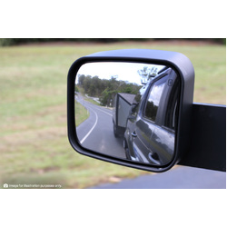 MSA Towing Mirrors (Black, Electric, Indicators, Blind Spot Monitoring, Powerfold) To Suit Isuzu D-MAX 09/2020 - On