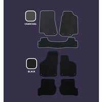 Floor Mats For Mitsubishi Lancer CJ (Manual) 09/2007-On Black 2Pce