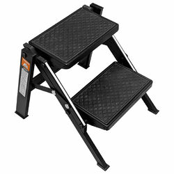 TRA Australia Black Double Folding Portable Caravan Step