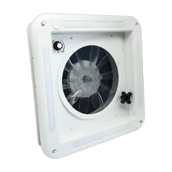 TRA Australia 12v Shower Roof Vent w/ LED Lights And Tinted Lid