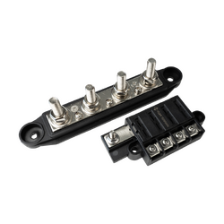 Tuff Terrain Fuse Block 4 Way Positive & 250A 4 terminal Negative Bussbar Bundle