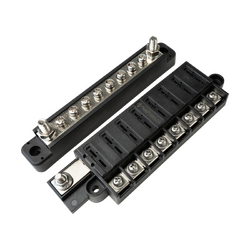 Tuff Terrain Fuse Block 8 Way Positive & 100A 10 terminal Negative Bussbar Bundle