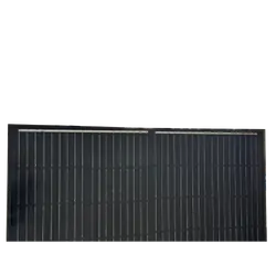 Tuff Terrain 12V 250w Monocrystaline Solar Panel Black - 1730 x 710 x 22mm