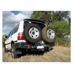 Twin Rear Spare Wheel Carrier to Suit Toyota LandCruiser 100 Series Live Axle