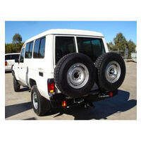 Twin Rear Spare Wheel Carrier to Suit Toyota LandCruiser 75 Series Troopie