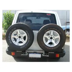 Twin Rear Spare Wheel Carrier to Suit Mitsubishi Pajero GLX/GLS NM & NP 05/2000-11/2006