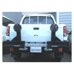 Twin Rear Spare Wheel Carrier to Suit Mitsubishi Triton ML 4WD 07/2006-07/2009