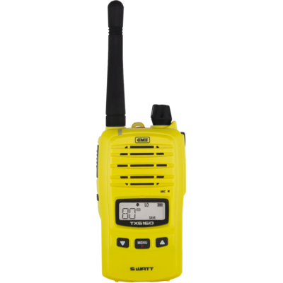 5/1 Watt Uhf Cb Handheld Radio - Twin Pack - Yellow