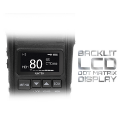 Uniden UH755-2DLX 5 Watt UHF CB Splashproof Handheld Radio (Deluxe Pack)