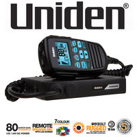 Uniden Mini Compact Uhf Radio With Remote Speaker Microphone
