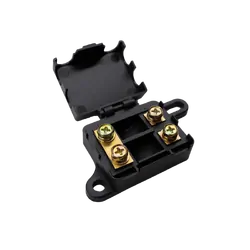 Midi Fuse Kit Dual 30 AMP 1 Holder 3 Fuses 4 Terminals 4 Heatshrink