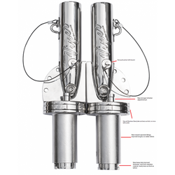 Viper Xtreme Outrigger Bases Only - Removable Deck Mount Version
