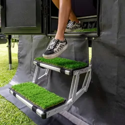 Aussie Traveller XT Mat Green XTend To Suit Pull Out Step