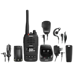 Uniden XTRAK 50 - 5 Watt Waterproof IP67 Smart UHF Handheld Radio Tradesman Twin Pack