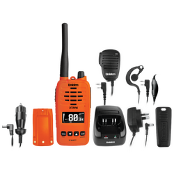 Uniden XTRAK 50-O Orange 5 Watt Waterproof Smart UHF Handheld Radio