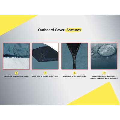 Yamaha Full Outboard Cover 2 Cylinder F25D F25G (S)15In/381mm Leg (2010>)
