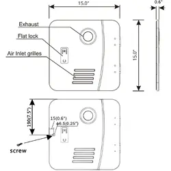 Rovin Caravan Gas Water Hot Water System 6l Black