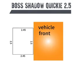 Campboss Boss Shadow Free Standing Quickie 2.5 Awning