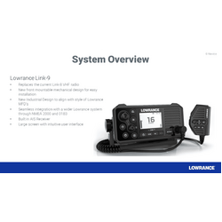 Lowrance LINK-9 Marine VHF Radio w/ DSC and AIS-RX