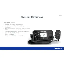 Lowrance LINK-9 Marine VHF Radio w/ DSC and AIS-RX
