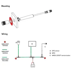 Lowrance NMEA 2000 Remote MOB Button