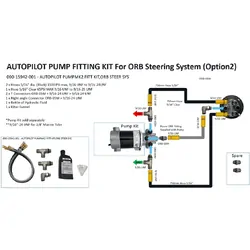 Simrad Autopilot pump fitting kit for ORB steering system