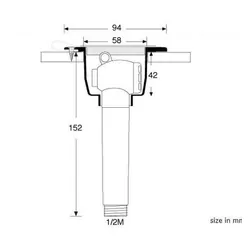 Camec Recessed Shower Head & Kit