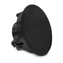 Fusion FM Series Marine Speakers, 6.5" 120-Watt Round Black Flush-Mount Marine Speaker