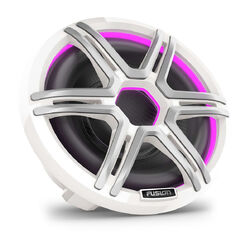 Fusion Apollo Subwoofer, 10" LED Marine Subwoofer with Sports White Grille
