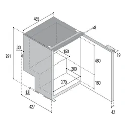 Vitrifrigo Fridge & Freezer 12/24v C85Ll 90l