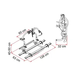 Fiamma Carry Bike Pro C For Rear w/ Mount 2 Bikes