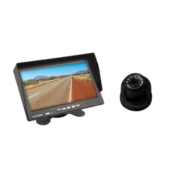 Aussie Traveller Rear View Round Camera Kit Black Single