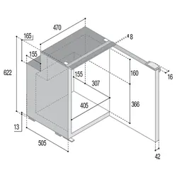 Vitrifrigo Fridge & Freezer 12/24v C90I 90l