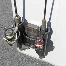 Rod Holder Dual with Caddy Black